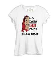 La Casa De Papel - Bella Ciao Beyaz Kadın Tshirt