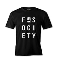 Mr. Robot - Fsociety Logo Siyah Erkek Tshirt