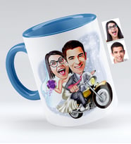 BK Gift Kişiye Özel Evleniyoruz Karikatür Kupa Bardak  8
