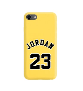 Iphone 8 Air Jordan Tasarımlı Sarı Lansman Telefon Kılıfı