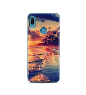 Sahil Tasarımlı Süper Şeffaf Silikon Telefon Kılıfı Huawei Y6 Prime (2019)