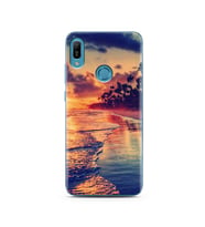 Sahil Tasarımlı Süper Şeffaf Silikon Telefon Kılıfı Huawei Y6 Prime (2019)