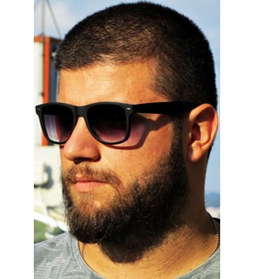 Wayfarer Unisex Güneş Gözlüğü Mat Çerçeveli bl1850u (Siyah)
