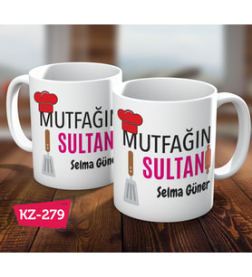 Mutfağın Sultanı İsimli Kişiye Özel Anneler Gününe Özel Hediye Kupa Bardak