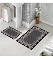 Banyo Halısı Ikili Klozet Takımı Kaymaz Tabanlı (60 xm x 100 cm + 40 cm x 60 cm) 