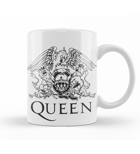 Queen Logo  Kupa Bardak Porselen