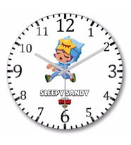 Brawl Stars Leepy Sandy Duvar Saati Bombeli Gercek Cam