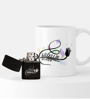 BK Gift Kişiye Özel Güzellik Uzmanı Temalı Çakmak ve Kupa Seti - 1