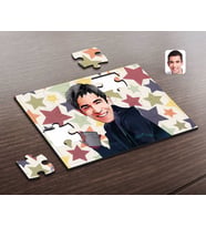BK Gift Kişiye Özel Erkek Karikatürlü Ahşap Puzzle-63