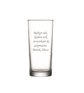 Kişiye Özel Rakı Sözleri Rakıyı Sek Kadını Tek Tasarımlı Tekli Rakı Bardağı