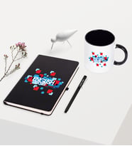BK Gift Kişiye Özel İngilizce Öğretmeni Temalı Siyah Defter Kalem Kupa Seti - 3