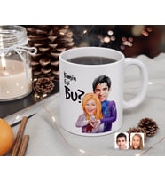 BK Gift Kişiye Özel Sevgililer Kimin Eşi Bu Karikatürlü Beyaz Kupa Bardak-89