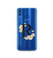Papatya Harf Tasarım Süper Şeffaf Silikon Telefon Kılıfı Huawei Honor 10 Lite R-