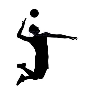 Spor çıkartması voleybol oyuncu Araba Sticker Yapıştırması