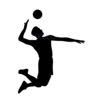 Spor çıkartması voleybol oyuncu Araba Sticker Yapıştırması