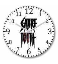 X Men Sabretooth  Duvar Saati Bombeli Gercek Cam