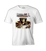 Attack on Titan Beyaz Erkek Tshirt