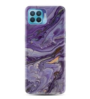 Kılıfland Oppo Reno 4 Lite Kılıf Silikon Resimli Kapak Abstract Purple Stok 1070