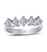 Lova D Renk 0,75 Karat Pırlanta Beştaş Yüzük - 1010076