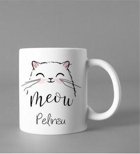 Kişiye Özel Meow Kedi Kupası