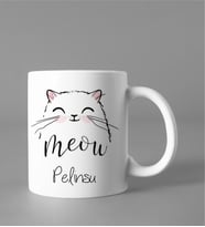 Kişiye Özel Meow Kedi Kupası