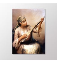 Arty Tablo Müzisyen Kız Tablo (Karışık)