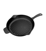 Lava Yuvarlak Saplı Demir Döküm 28 cm Izgara Tavası