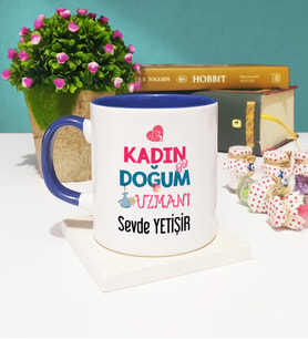 Kadın Doğum Uzmanı Kupa Bardak Lacivert