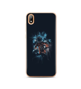 Uzay Boşluğu Tasarım Süper Şeffaf Silikon Telefon Kılıfı Huawei Y5 2019