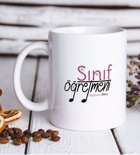 BK Gift Kişiye Özel Sınıf Öğretmeni Beyaz Kupa Bardak-16