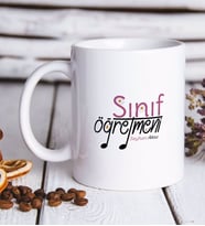 BK Gift Kişiye Özel Sınıf Öğretmeni Beyaz Kupa Bardak-16