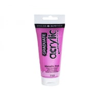 Daler Rowney Graduate Akrilik Boya 120ml Metallic Pink (722)