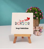 Mesajlı Doktor Hediye Dekoratif Taş Baskı 