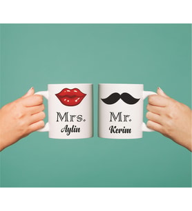 Kişiye Özel İkili Mr.-Mrs. Kupası