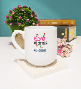 Edebiyat Öğretmeni Tasarımlı Kişiye Özel Hediye Edebiyat Öğretmeni Kupa Bardak
