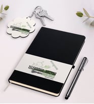 BK Gift Kişiye Özel Telekomünikasyon Mühendisi Siyah Defter Kalem Ve Anahtarlık Hediye Seti (Model 1)