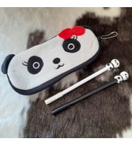 Panda Kalemlik ve 2'li Kalem Seti 1 (Siyah)