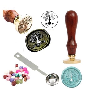 Mektup Damga Mühürü Tree Of Life + 30 Mühür Mumu + Eritme Kaşığı