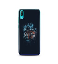 Uzay Boşluğu Tasarım Süper Şeffaf Silikon Telefon Kılıfı Huawei Y7 Prime 2019