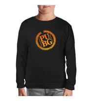 PUBG - Chicken Dinner Siyah Çocuk Sweatshirt