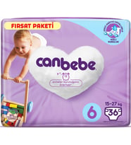 Canbebe Bebek Bezi Beden:6 (15-27Kg) Extra Large 36 Adet Fırsat Pk