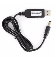 USB-Barrel Jack Voltaj Yükseltici (Giriş 5V, Çıkış 12V)
