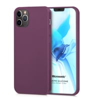 Microsonic Matte Silicone Apple iPhone 12 Pro Kılıf Mor