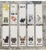 Kedili Hayvanlı Desenli 10'lu Kitap Ayraç Seti PYTKAYR18
