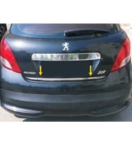Peugeot 207 Krom Bagaj Alt Çıtası 2006 Üzeri Paslanmaz Çelik