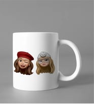 Emoji Kız Arkadaş Stiker Kupası