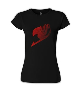 Fairy Tail - Logo 2 Siyah Bayan Tshirt