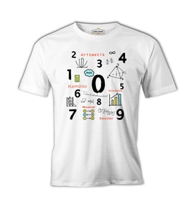 Matematik - Aritmetik Beyaz Erkek Tshirt