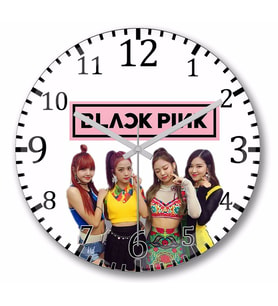 Blackpink   Duvar     Saati Bombeli Gercek Cam
