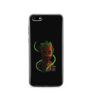 Baby Groot Tasarım Süper Şeffaf Silikon Telefon Kılıfı Huawei Y5 2018